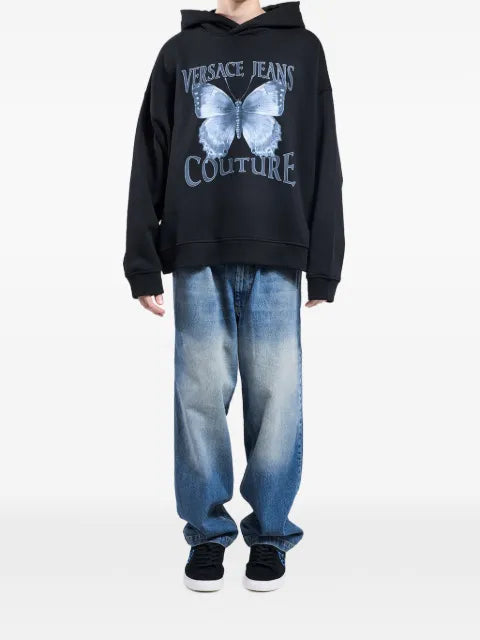 Versace Jeans Couture Cabinet De Curiosité butterfly-print hoodie