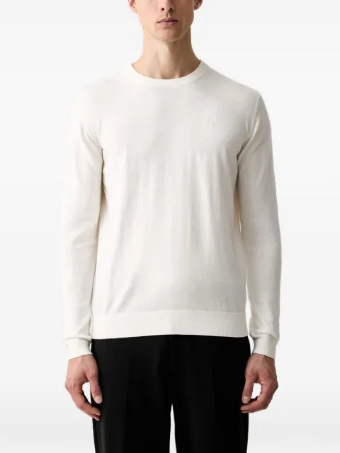 Karl Lagerfeld logo-patch crew-neck sweater
