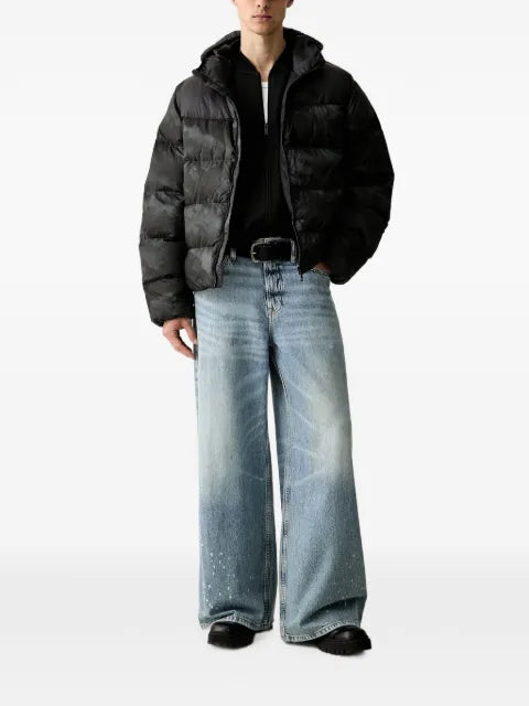 adidas Camo Regen hooded puffer jacket