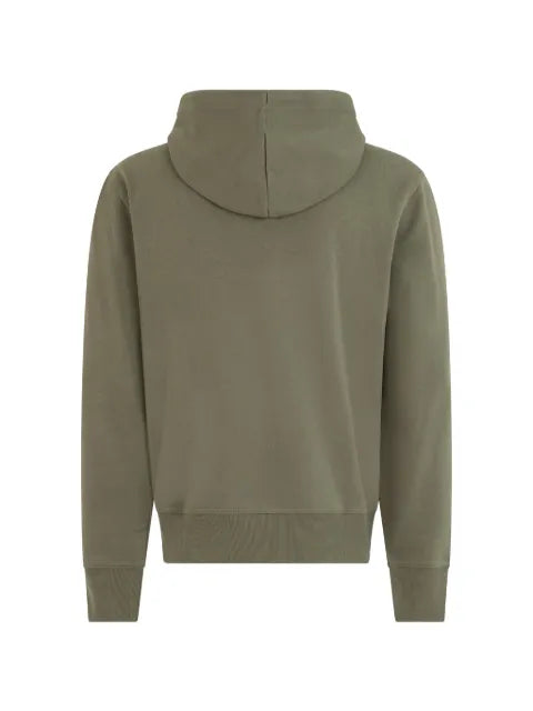 BOSS logo-embossed drawstring hoodie