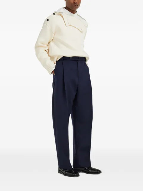 Ferragamo knitted sweater with button detail