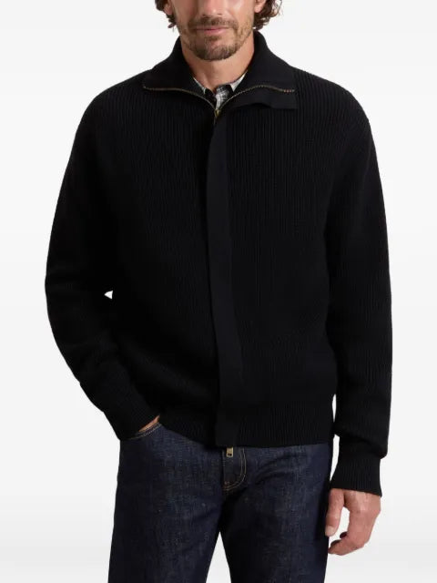 Woolrich ribbed-knit zip-up cardigan