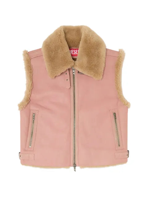 Diesel shearling leather vest