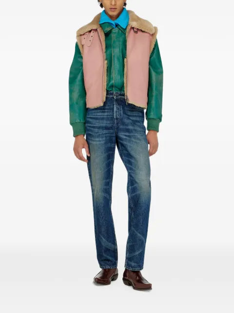 Diesel shearling leather vest