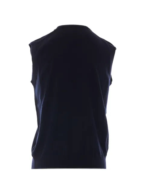 ALPHA STUDIO zip-up sleeveless jacket