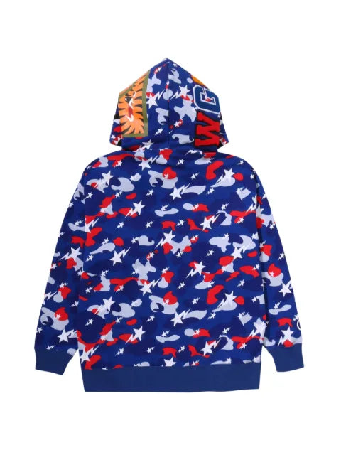 A BATHING APE® STA Strike Camo Shark camouflage zip-up hoodie