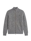 Calvin Klein ribbed-knit zip-up cardigan