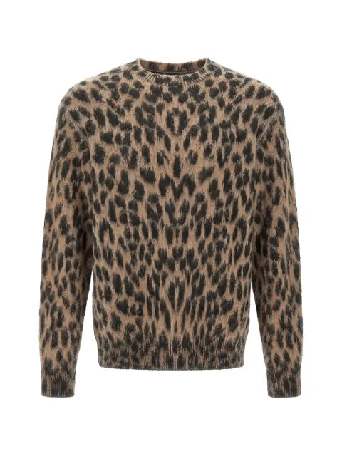 Laneus leopard-print sweater