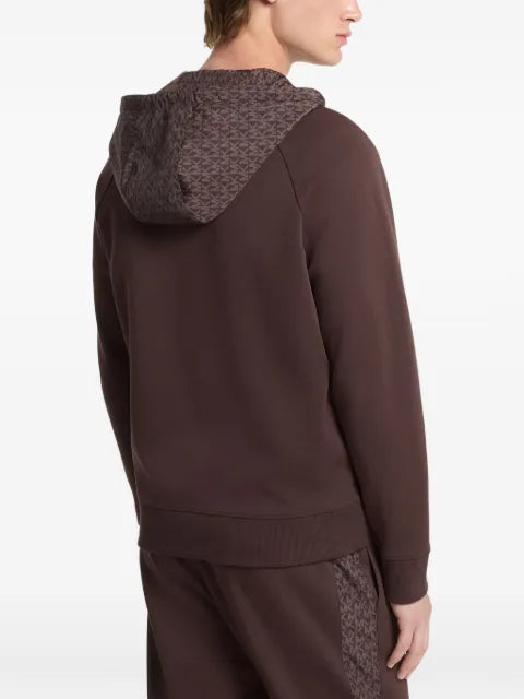 Michael Kors logo-print zip-up hoodie