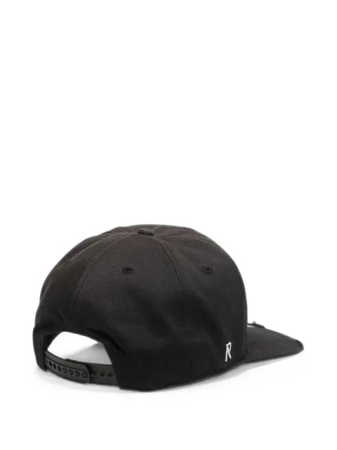 Represent distressed embroidered baseball cap