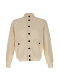 Kangra high-neck button-up cardigan