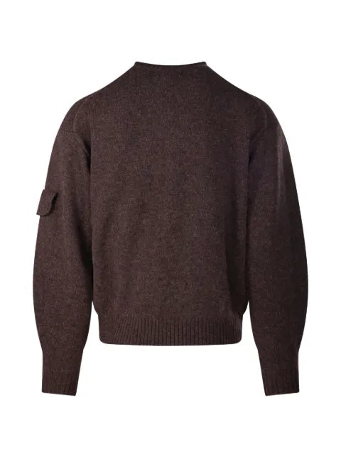 COOR patch-pocket crew-neck sweater