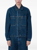 Stone Island button-up patch-pocket denim jacket