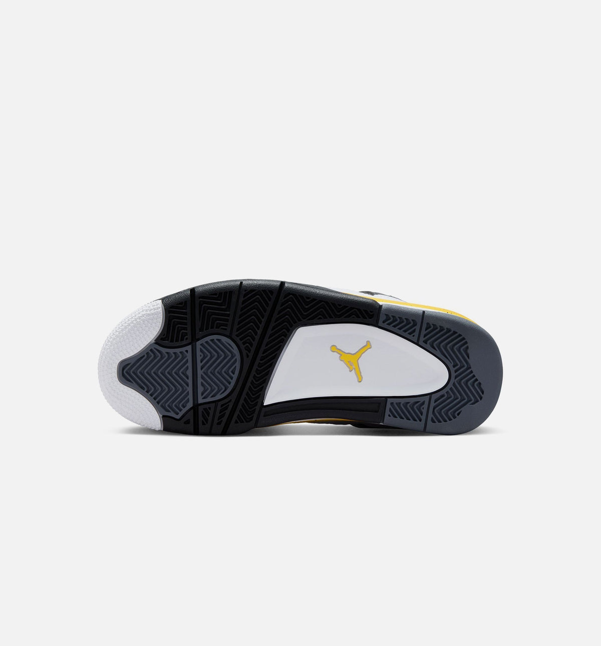 Air Jordan 4 Retro Rare Air Tour Yellow | Grade School Lifestyle Shoe | White/Dark Stucco/Black/Tour Yellow