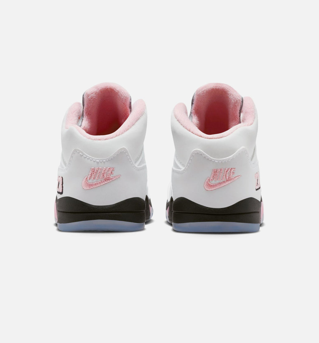 Air Jordan 5 Retro Medium Soft Pink – Infant/Toddler Lifestyle Shoe in White/Black/Medium Soft Pink