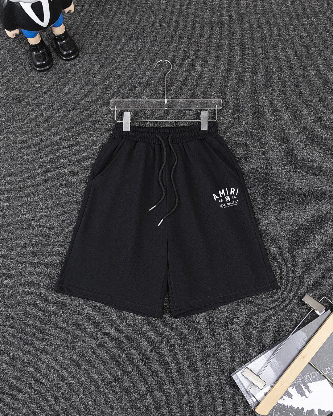 Amiri Short‑Sleeve T‑Shirt & Drawstring Shorts Two‑Piece Outfit Set