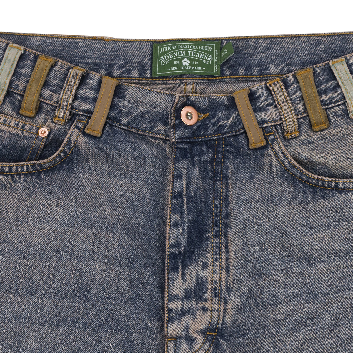 Light Indigo Destroyed Denim