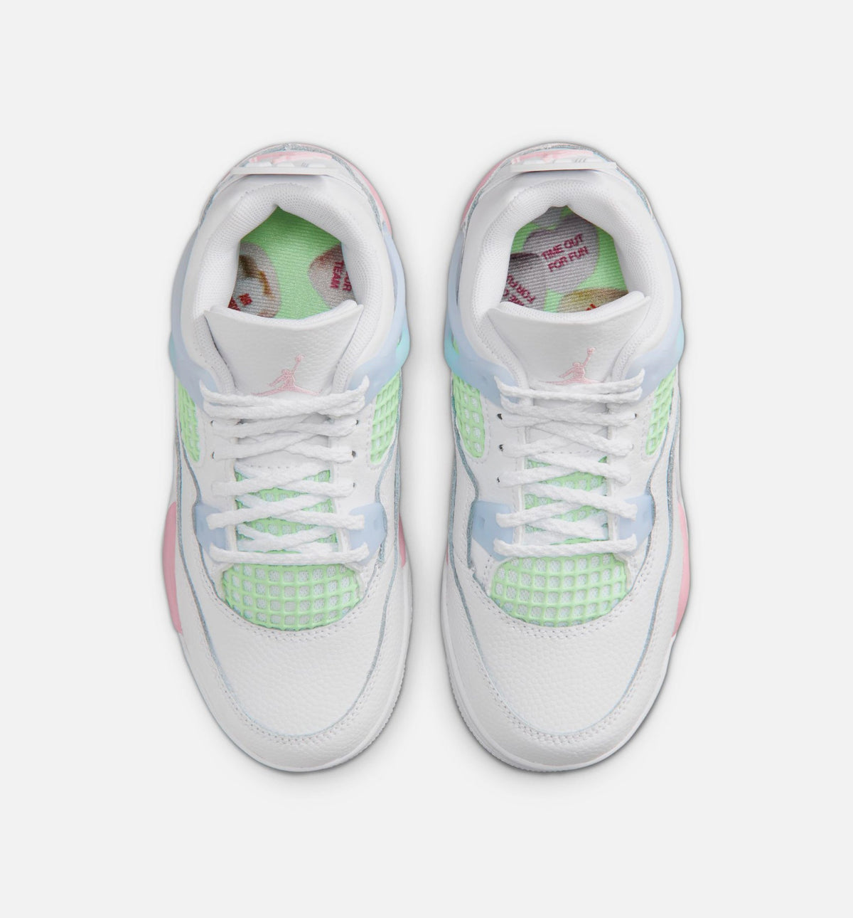 Air Jordan 4 Retro Medium Soft Pink – Preschool Lifestyle Shoe in White/Medium Soft Pink/Half Blue