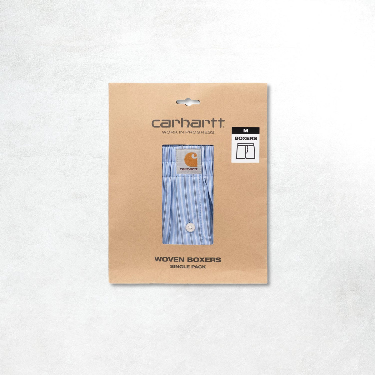 Carhartt WIP Cotton Boxer: Keene Stripe, Curacao
