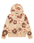 Denim Tears The Cotton Wreath Zip Sweatshirt Tan Camo