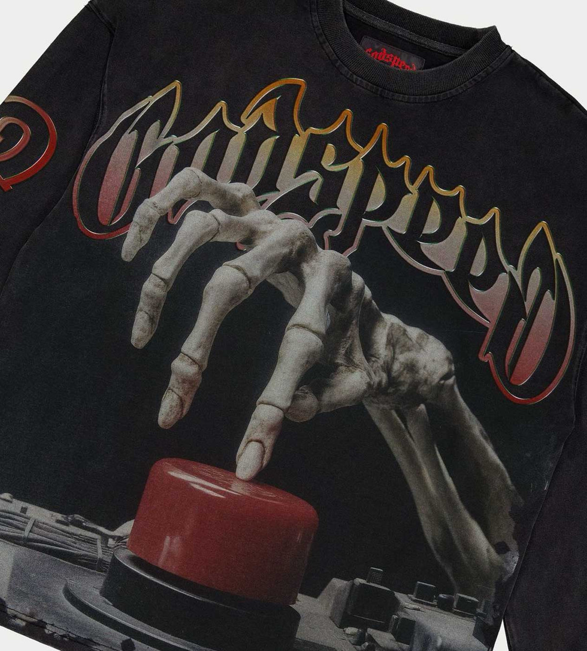 Godspeed Code Red L/S Tee Black Wash