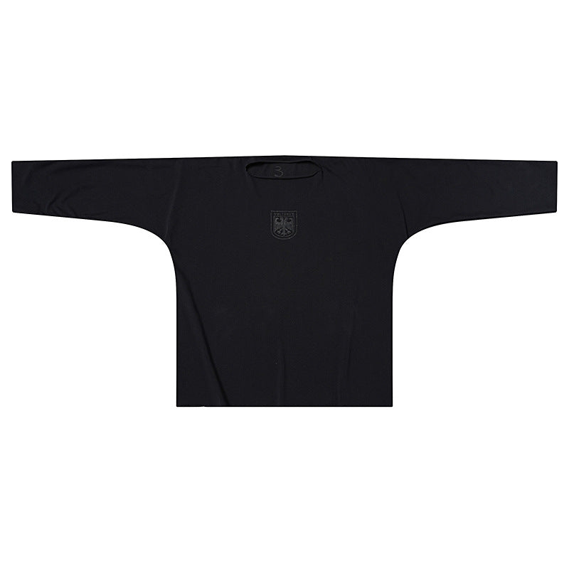 Kanye Vultures Album Graphic Cut-and-Sew Long Sleeve Crewneck T-Shirt