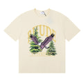 Rhude T-shirt Micro Eagle Letter Print Short Sleeve T-shirt