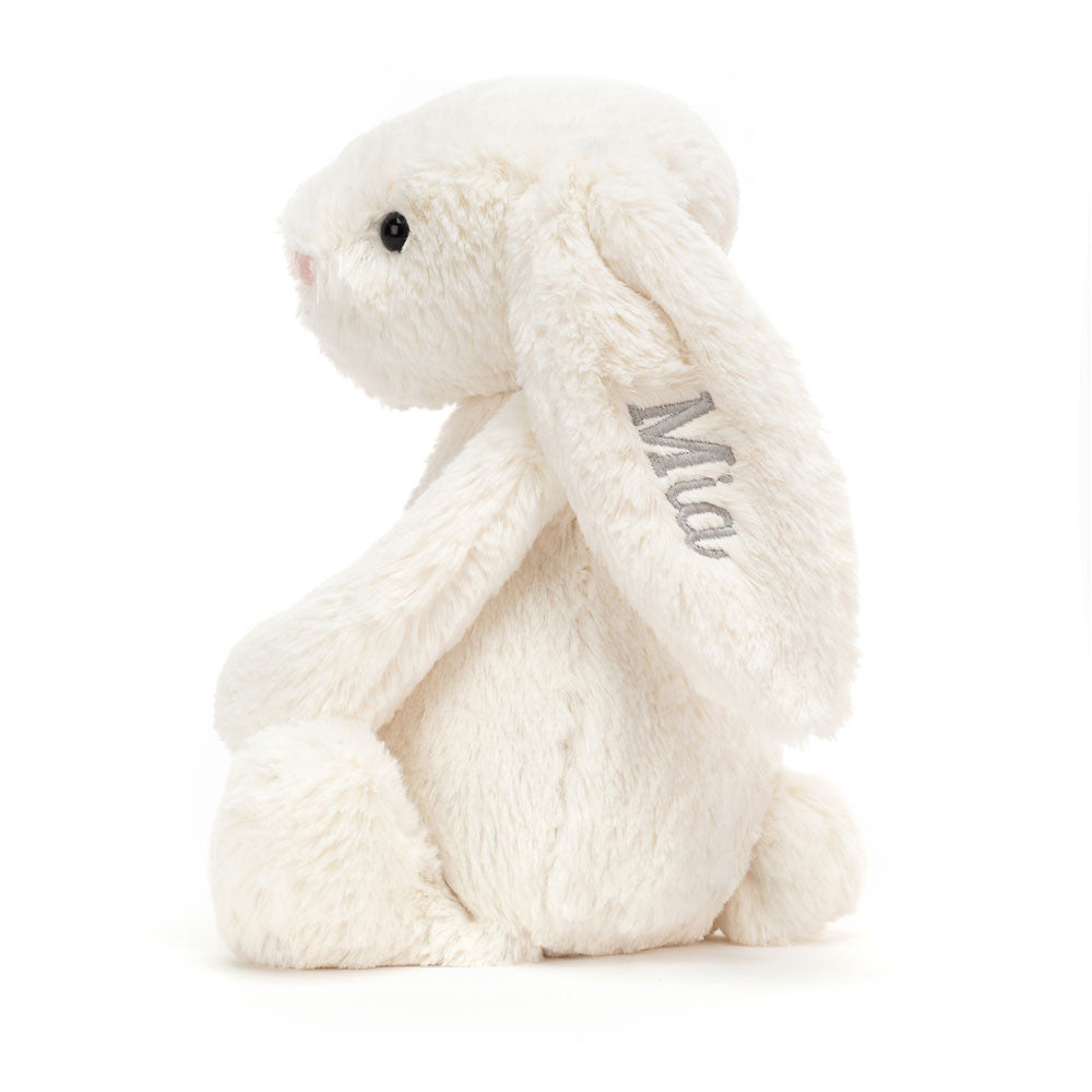 Personalized Bashful Cream Bunny Medium