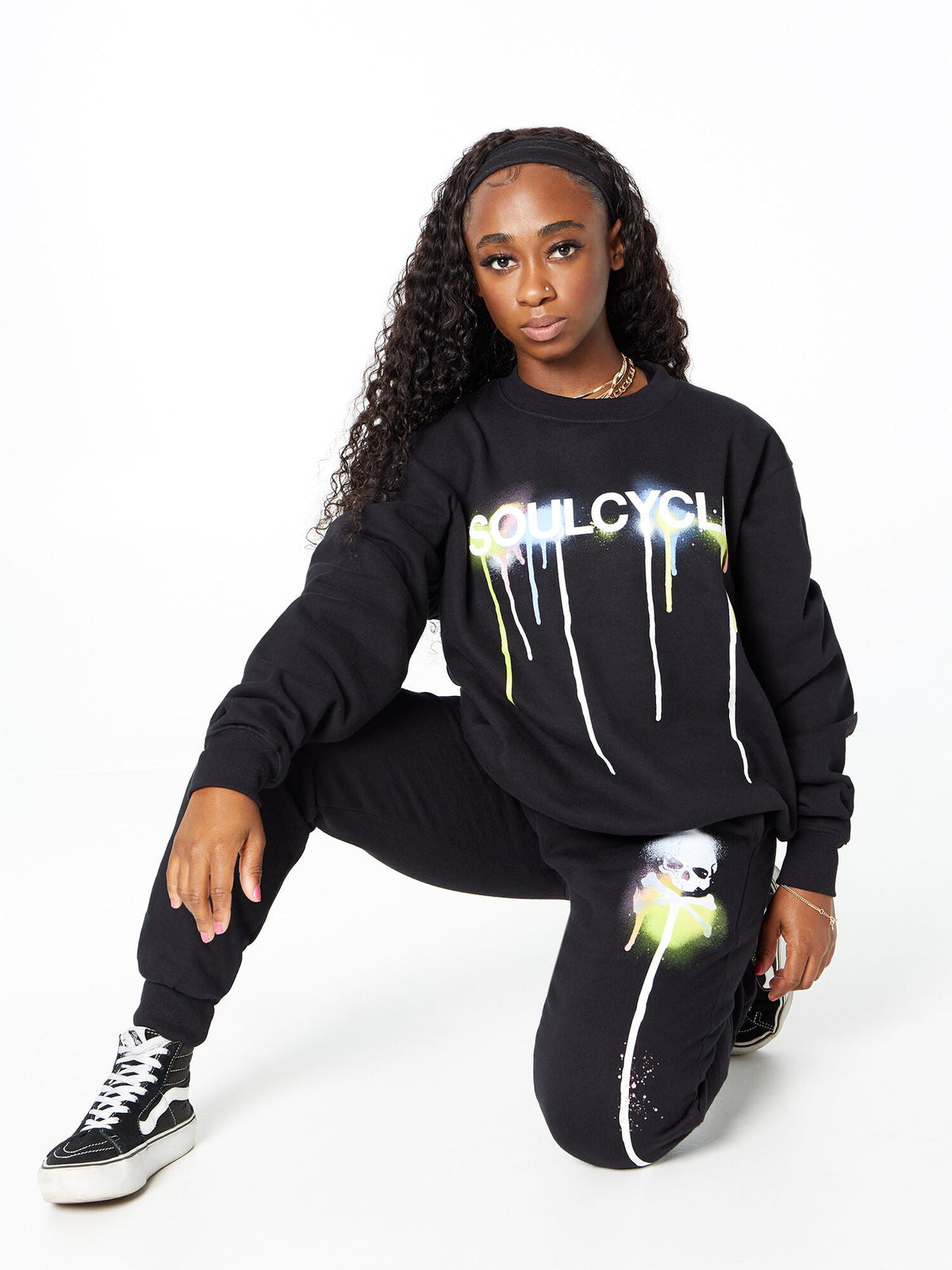 DEREK CREWNECK BLACK DRIP