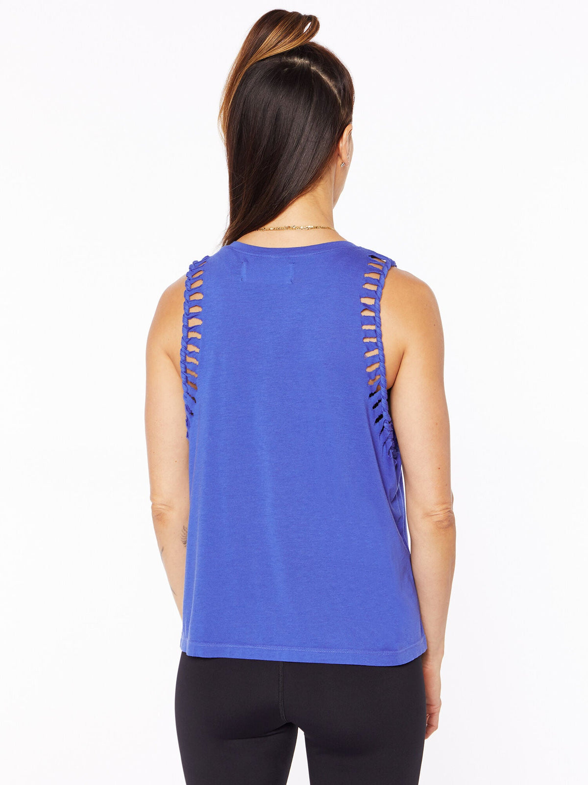 BRAID STRAP TANK BLUE