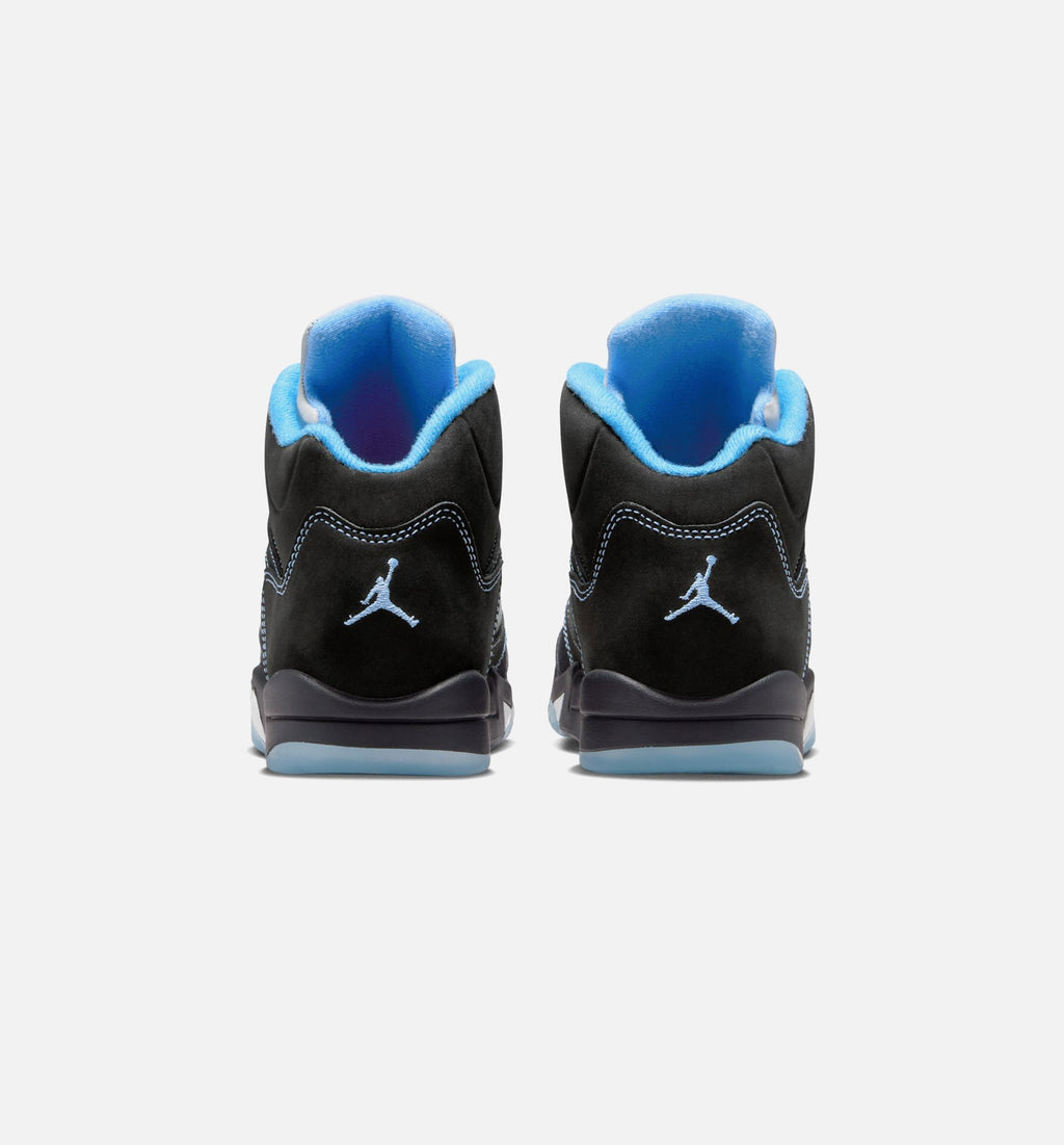 Air Jordan 5 Retro Black Carolina Preschool Sneakers