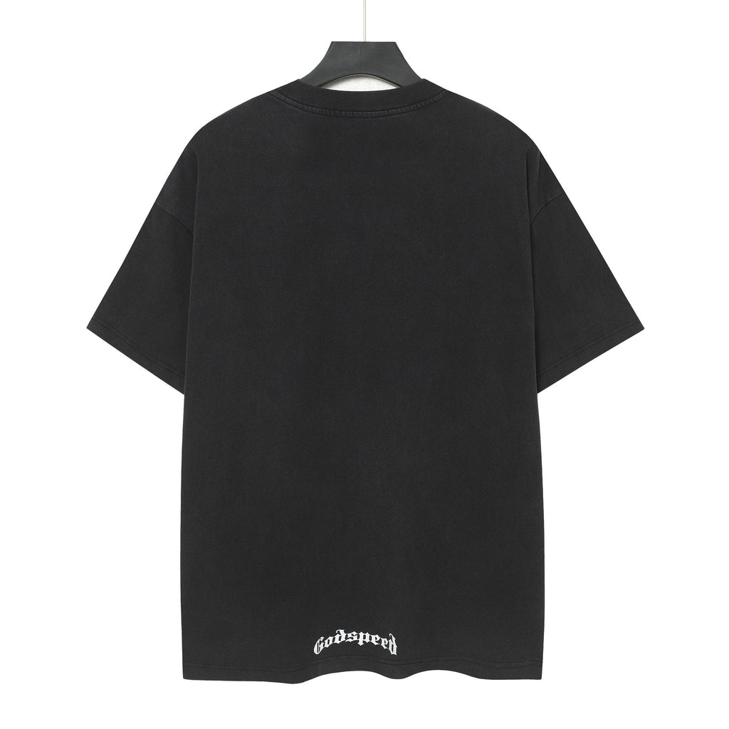 Godspeed Blue Skull Graphic T-Shirt