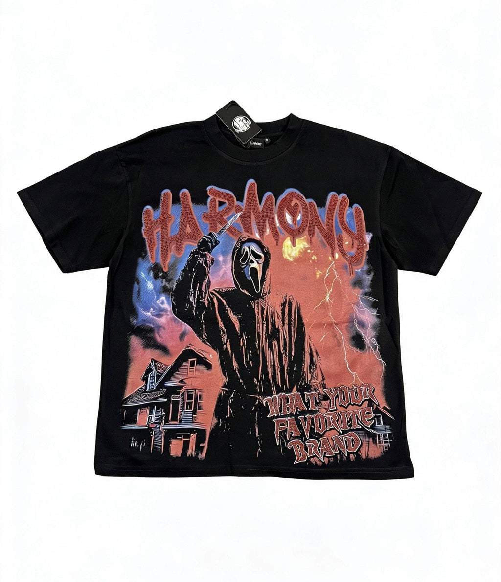 HARMONY New Age Mask Portrait Graphic T-Shirt