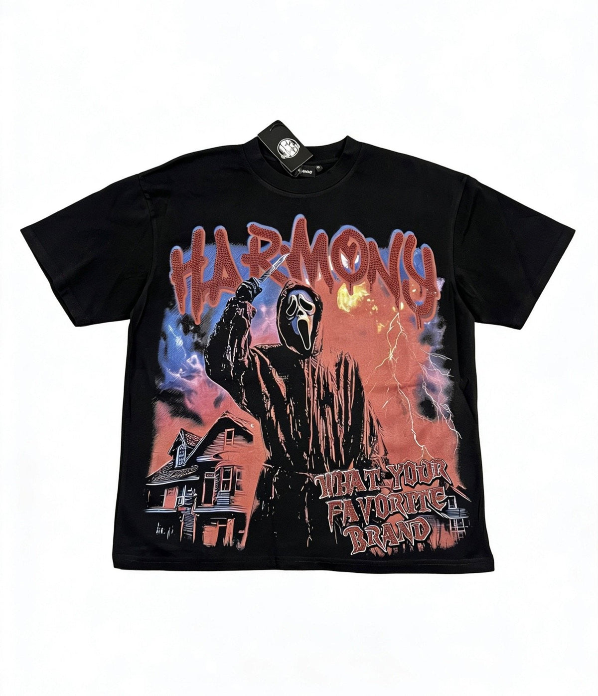 HARMONY New Age Mask Portrait Graphic T-Shirt