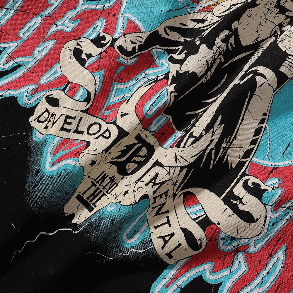 R3BEL Rider Motorcycle Skull Graphic T-Shirt