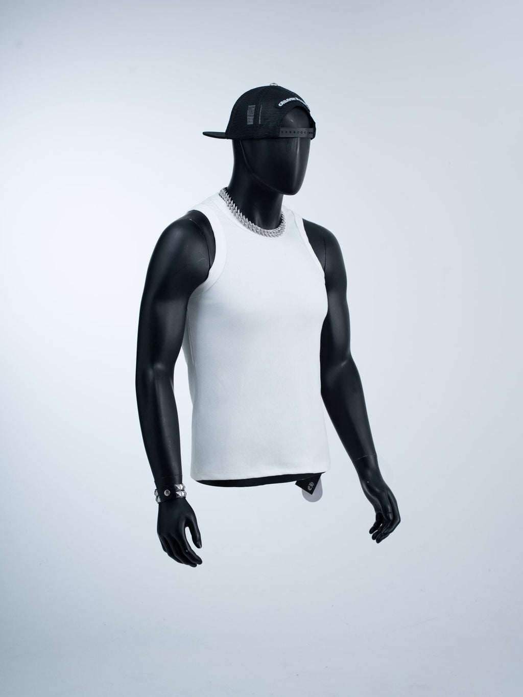 Chrome Hearts Slogan Back Graphic Sleeveless T-Shirt