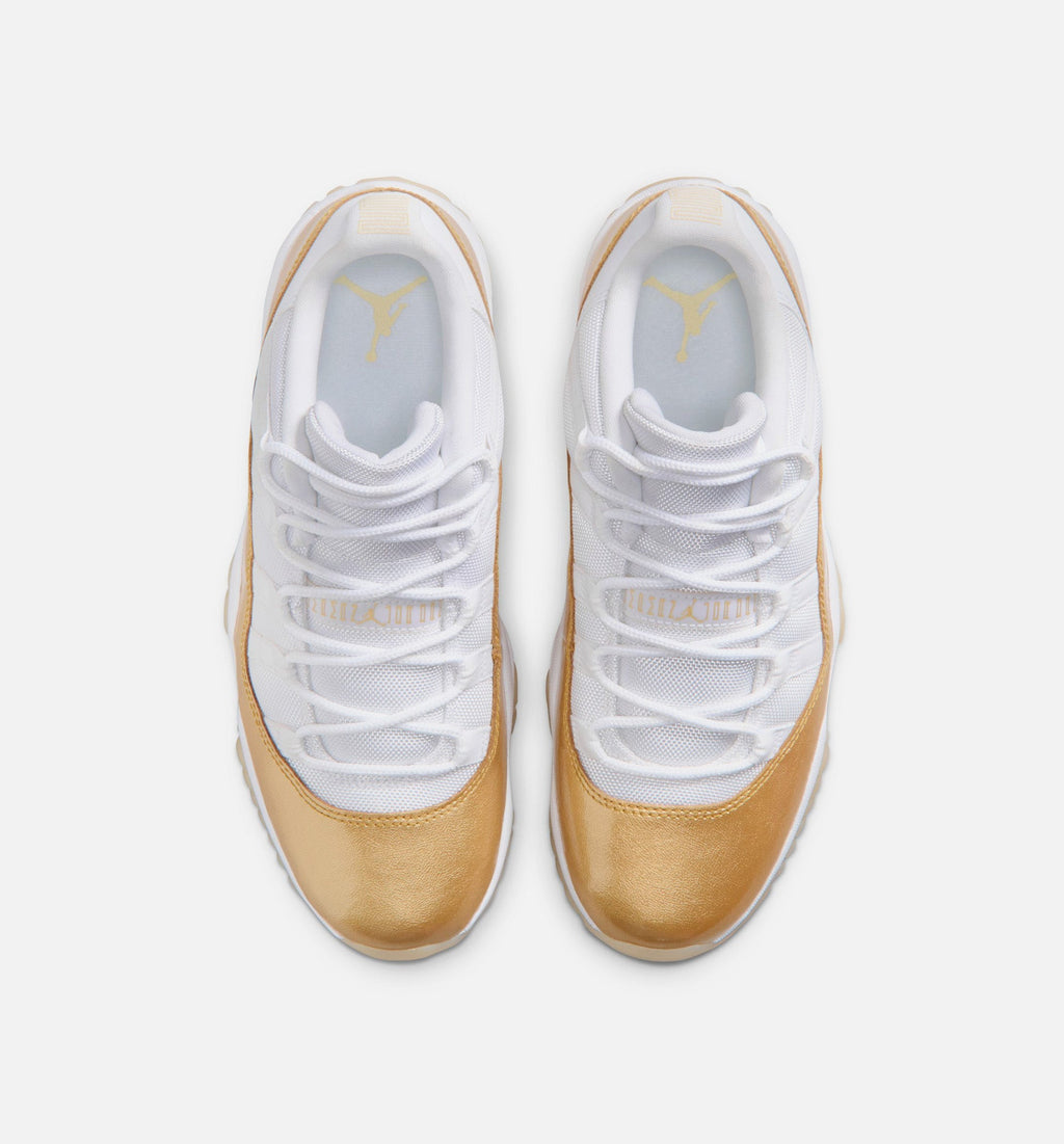 Air Jordan 11 Retro Low Mother's Day Women's Lifestyle Shoes - White/Metallic Gold/Team Gold