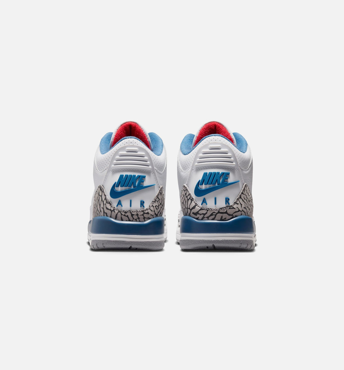 Air Jordan 3 Retro OG True Blue Youth Sneakers - White/Fire Red/True Blue