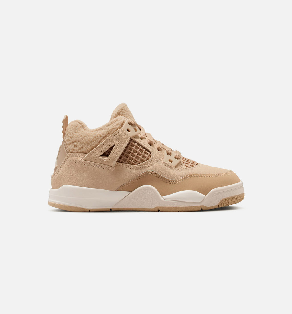 Air Jordan 4 Retro "Cozy Girl" Little Kids' Shoe – Hemp/Light Orewood Brown