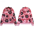 Denim Tears  Pink Camo Cotton Wreath Print  Hoodie