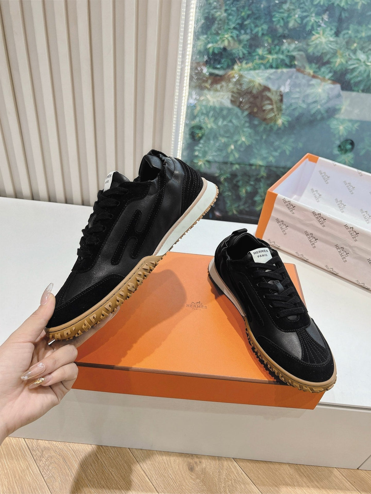 Hermès Bouncing Calfskin Sneakers