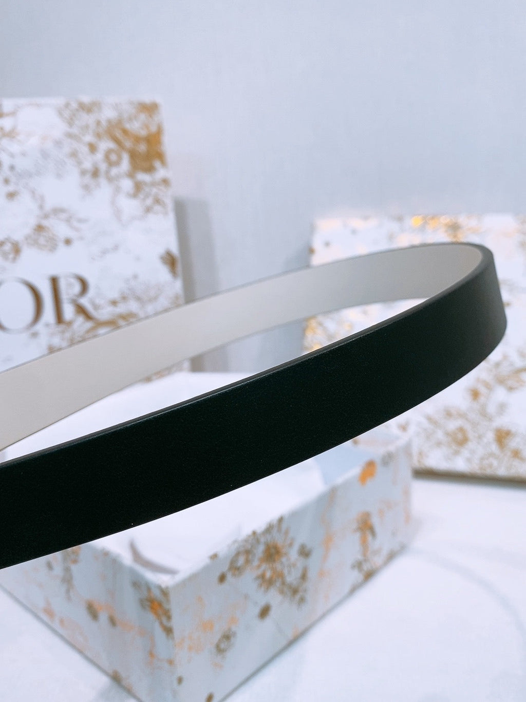 DIOR 25S BELT 20 MM IN BLACK CALFSKIN 572899