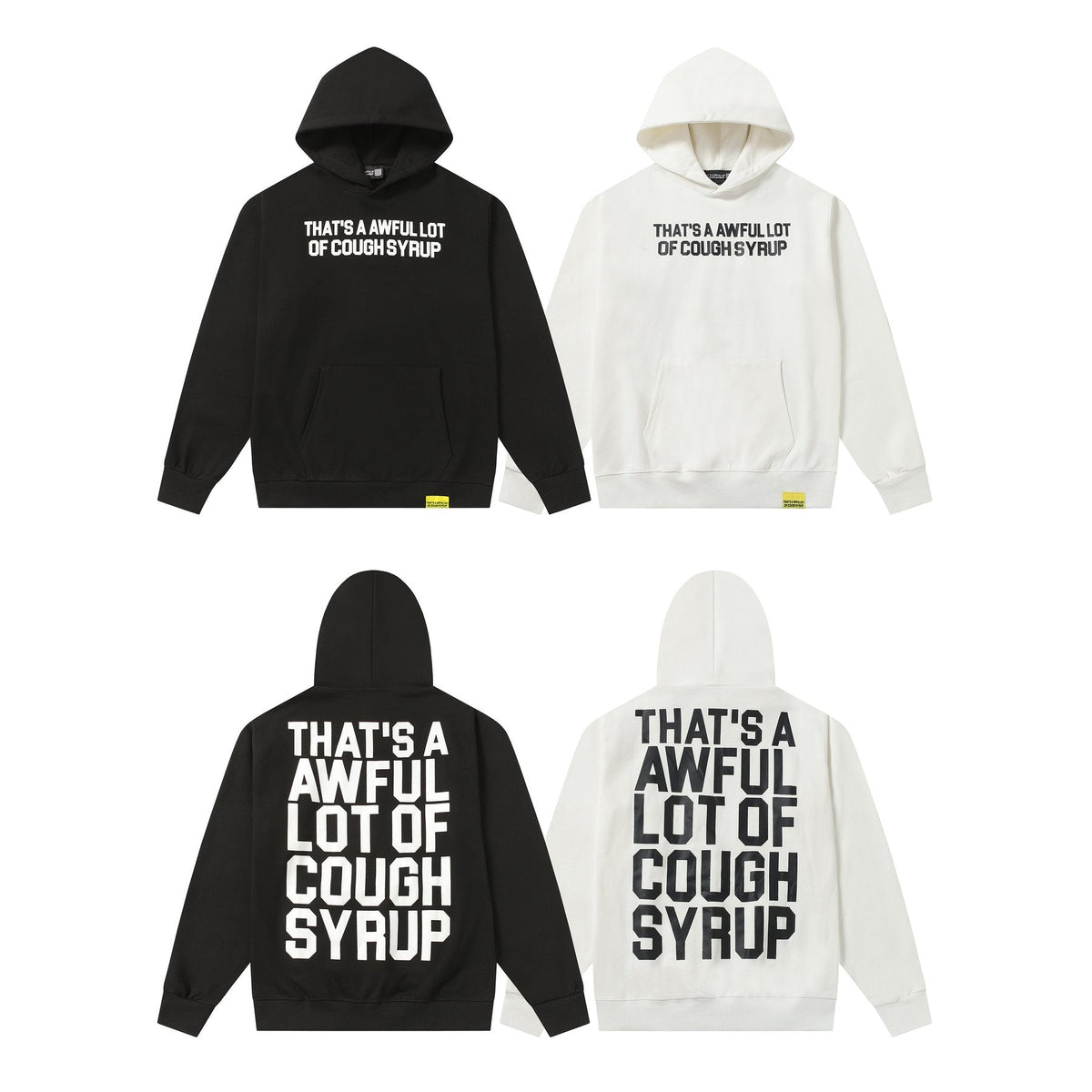 THAT'S A AWFUL LOT OF COUGH SYRUP Angel Tears Graphic Hoodie