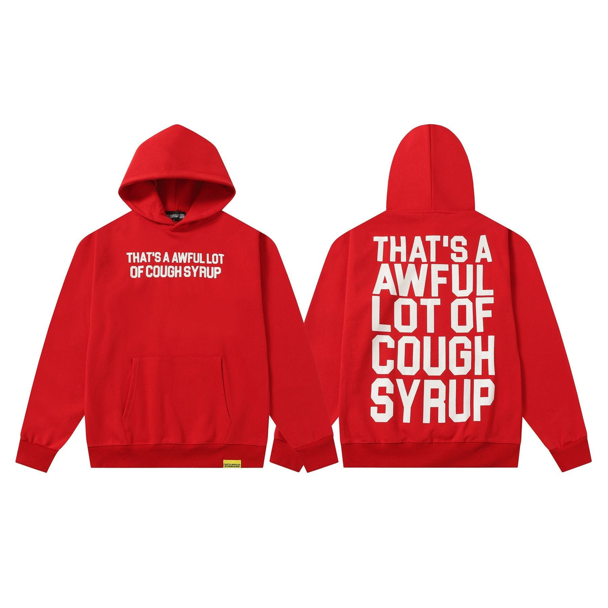 THAT'S A AWFUL LOT OF COUGH SYRUP Angel Tears Graphic Hoodie