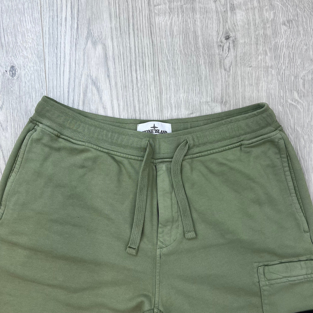 Stone Island Cargo Short — Laurel Green