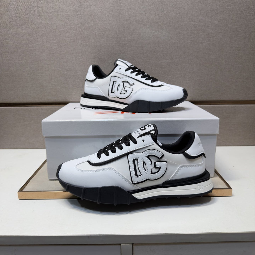 Dolce & Gabbana White DG Low-Top Sneakers
