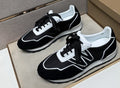 J.M. Weston Men's Black and White Panel Sneakers