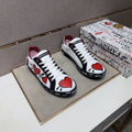 Dolce & Gabbana Men's Red Heart Low-Top Sneakers