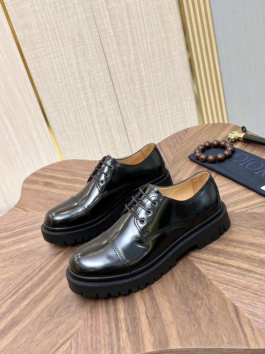 Dior Lug Sole Lace-Up Dress Shoes
