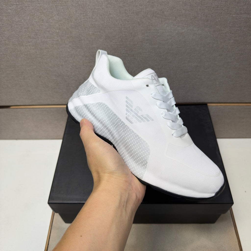 Emporio Armani Men's Textured Panel Sneakers